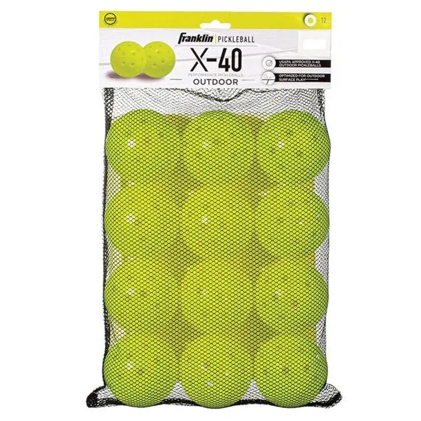 12-Pack X-40 Outdoor Pickleballs 52897