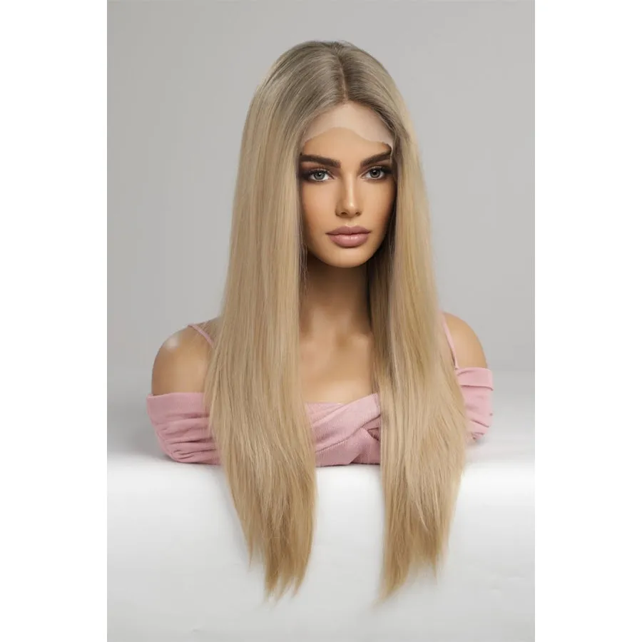 13*2" Lace Front Wigs Synthetic Long Straight 24'' 150% Density