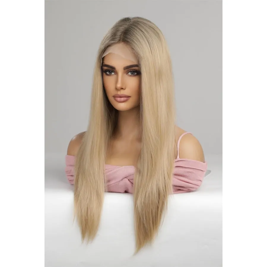 13*2" Lace Front Wigs Synthetic Long Straight 24'' 150% Density