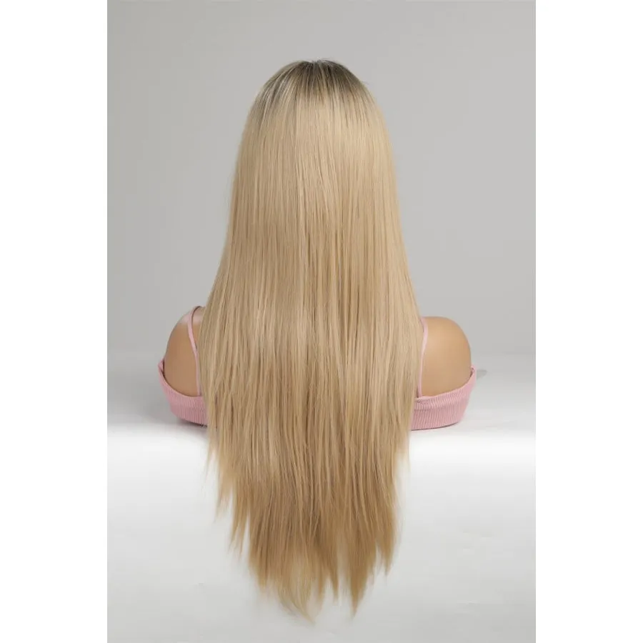 13*2" Lace Front Wigs Synthetic Long Straight 24'' 150% Density