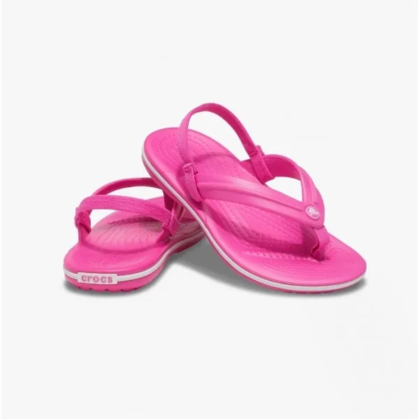 205777-6QQ CROCBAND STRAP FLIP Kids Flip Flops Electric Pink