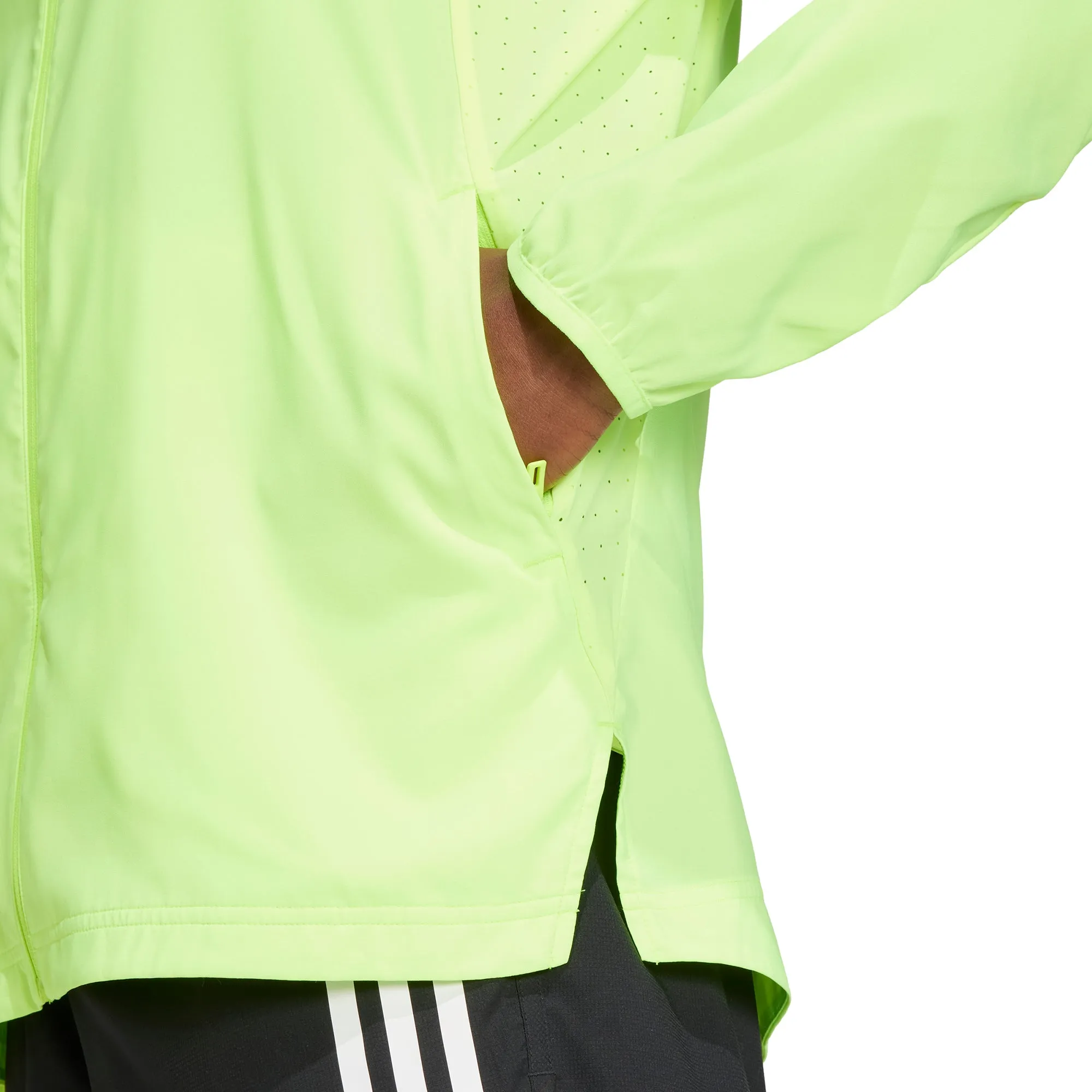 adidas Adizero Essentials Mens Running Jacket - Green