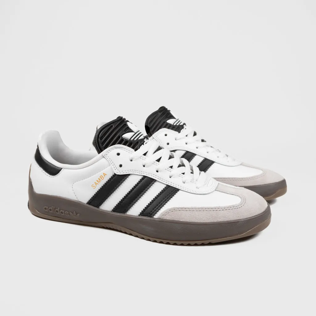 Adidas Skateboarding - Puig Samba Shoes - Footwear White / Core Black / Gum 5