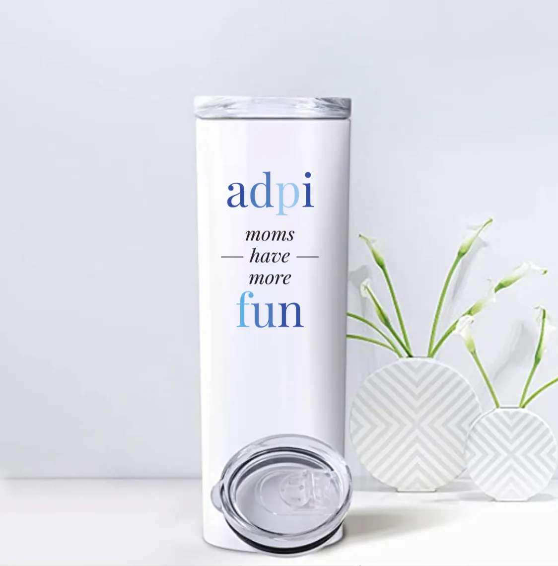 ADPi - Sorority Mom Tumblers - More Fun Bright