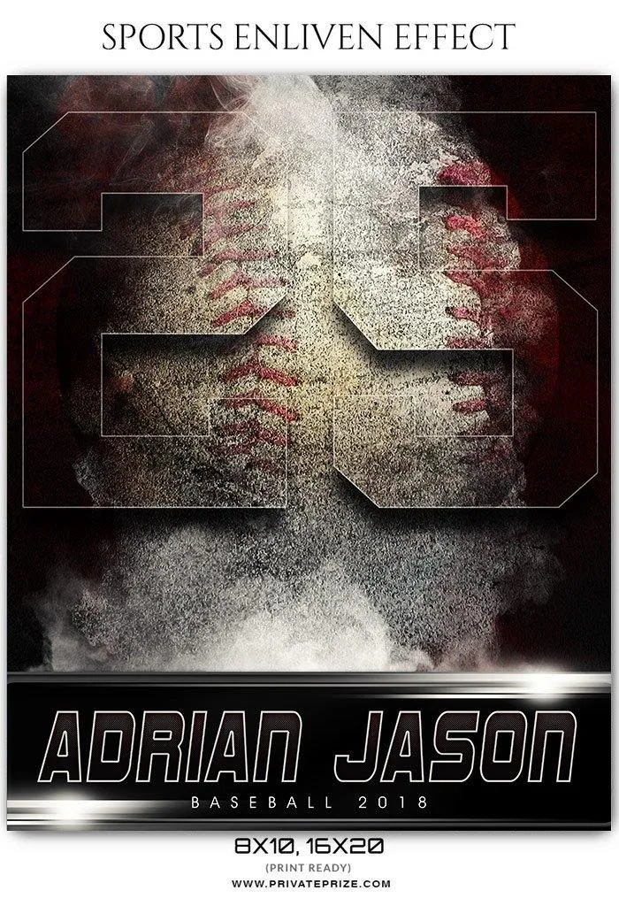 Adrian Jason - Baseball Sports Enliven Effects Photography Template