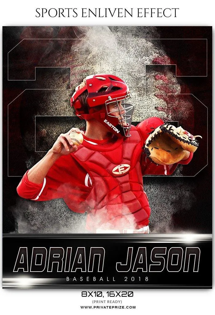 Adrian Jason - Baseball Sports Enliven Effects Photography Template