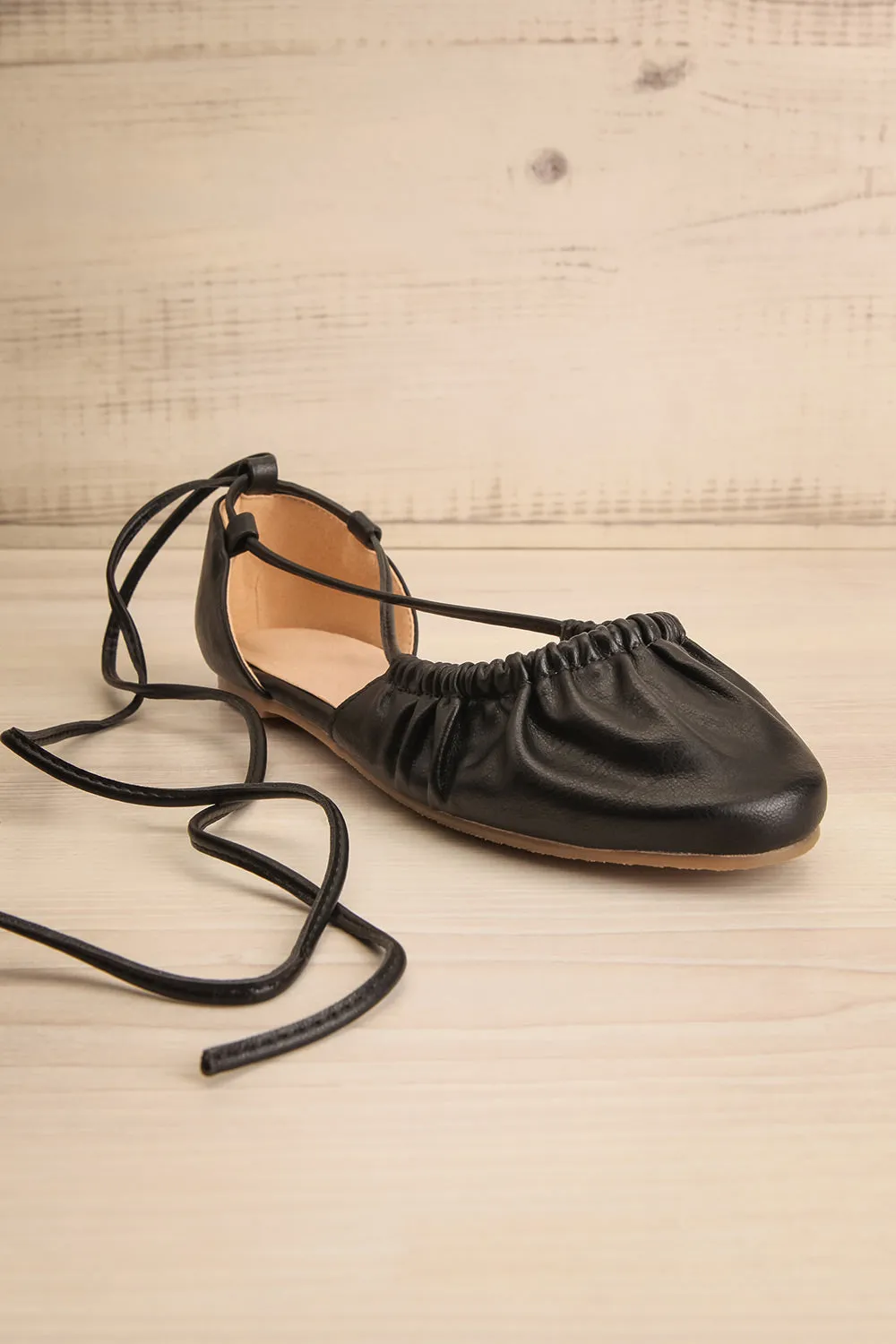 Alastor Black | Ballerina Flats w/ Ankle Tie