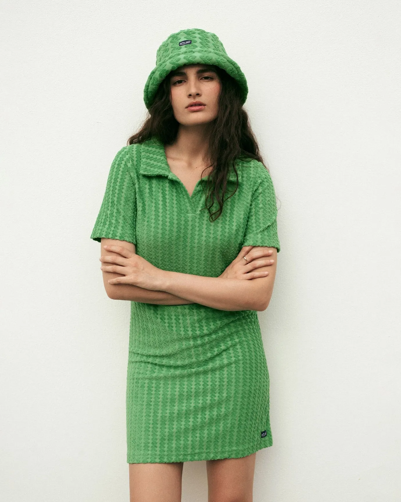 Albinoni "Devoured Terrycloth" dress