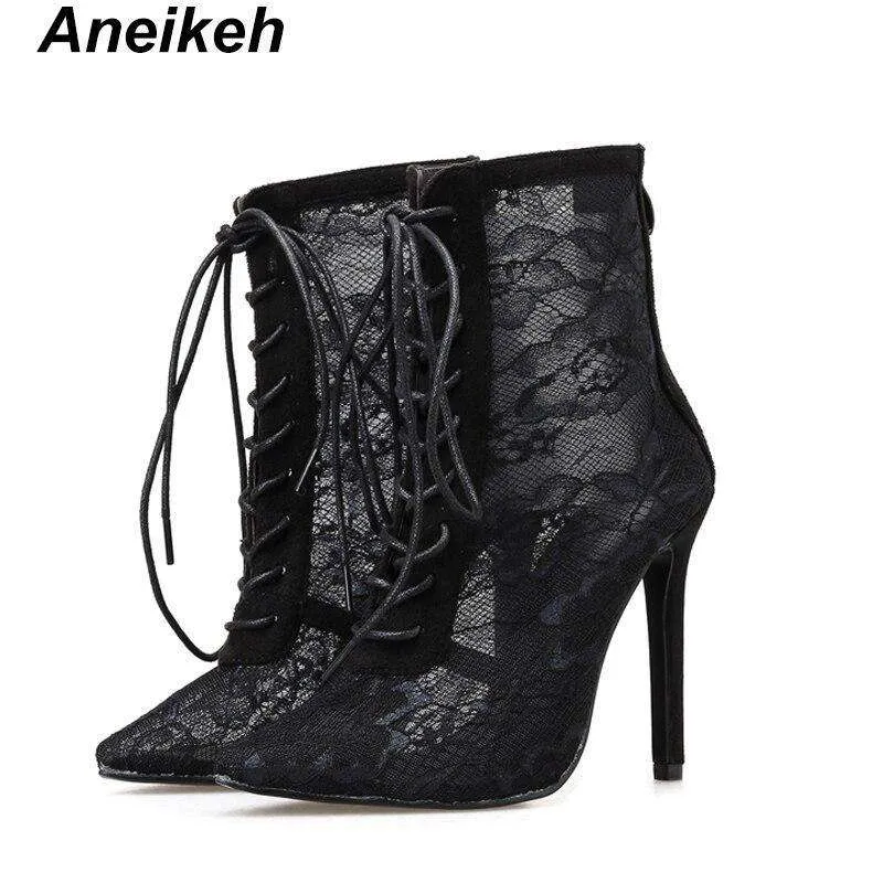 Aneikeh Mesh High Heels