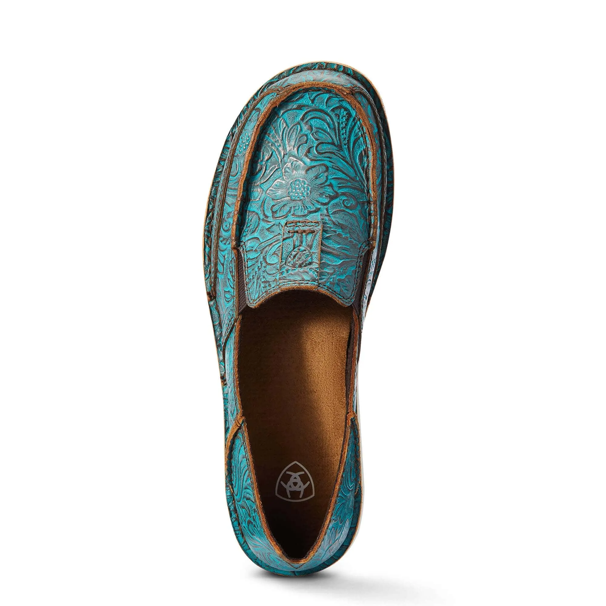 Ariat Women's Cruiser Brushed Turquoise Floral Embossed Shoes 10042526