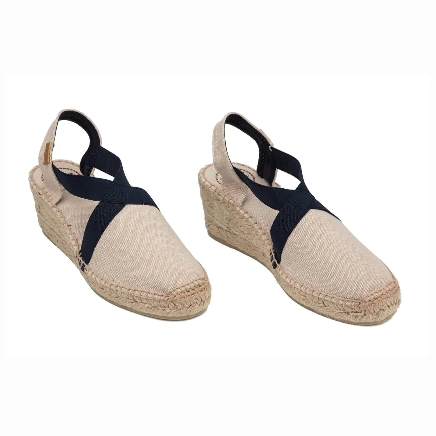 Basic Cotton Blend Wedge Espadrille for Women - Terra-BC