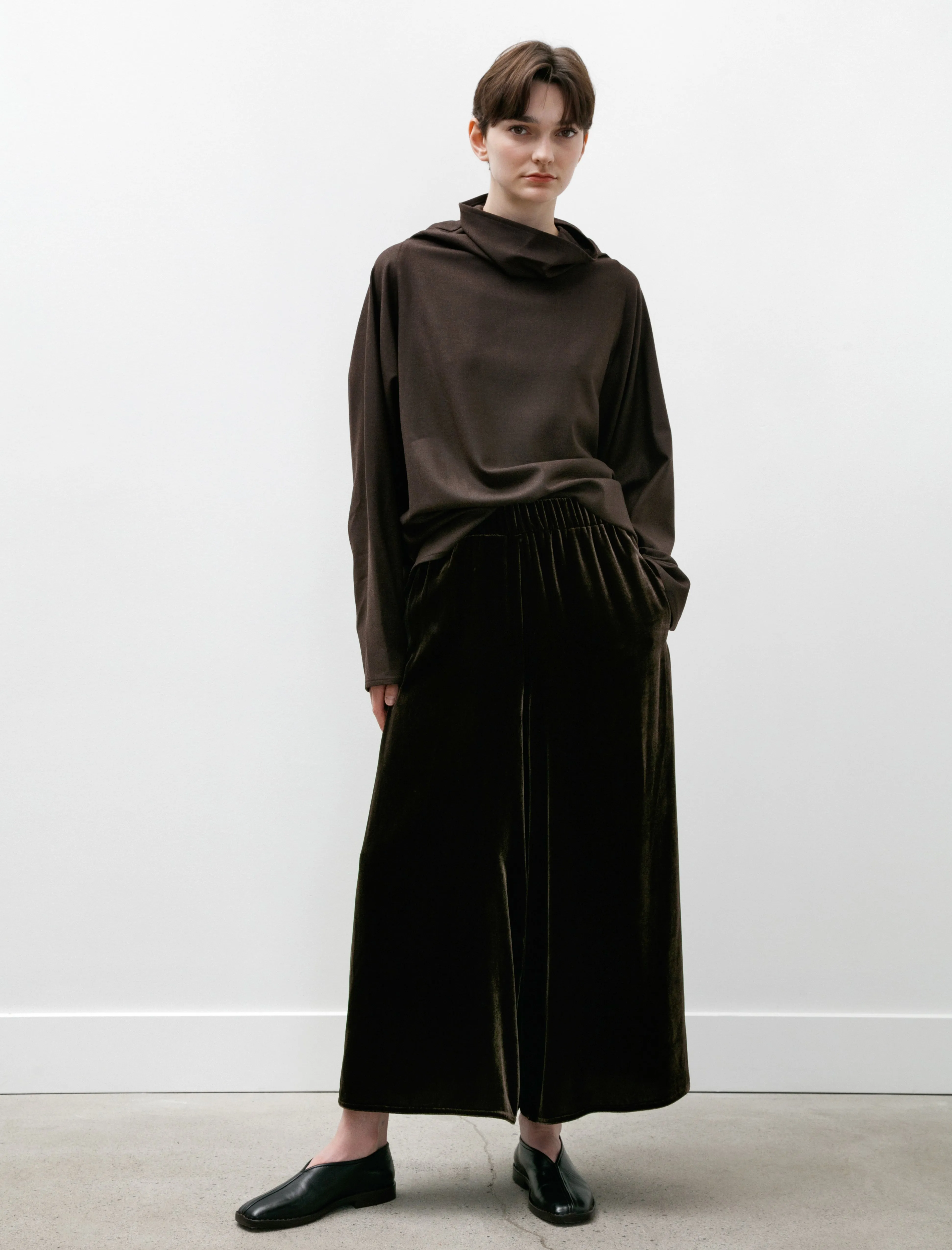 Batwing Oversized T-Neck Brown