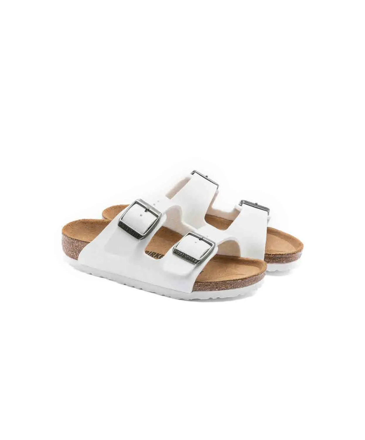 Birkenstock Kids Arizona Birko-Flor White Sandals