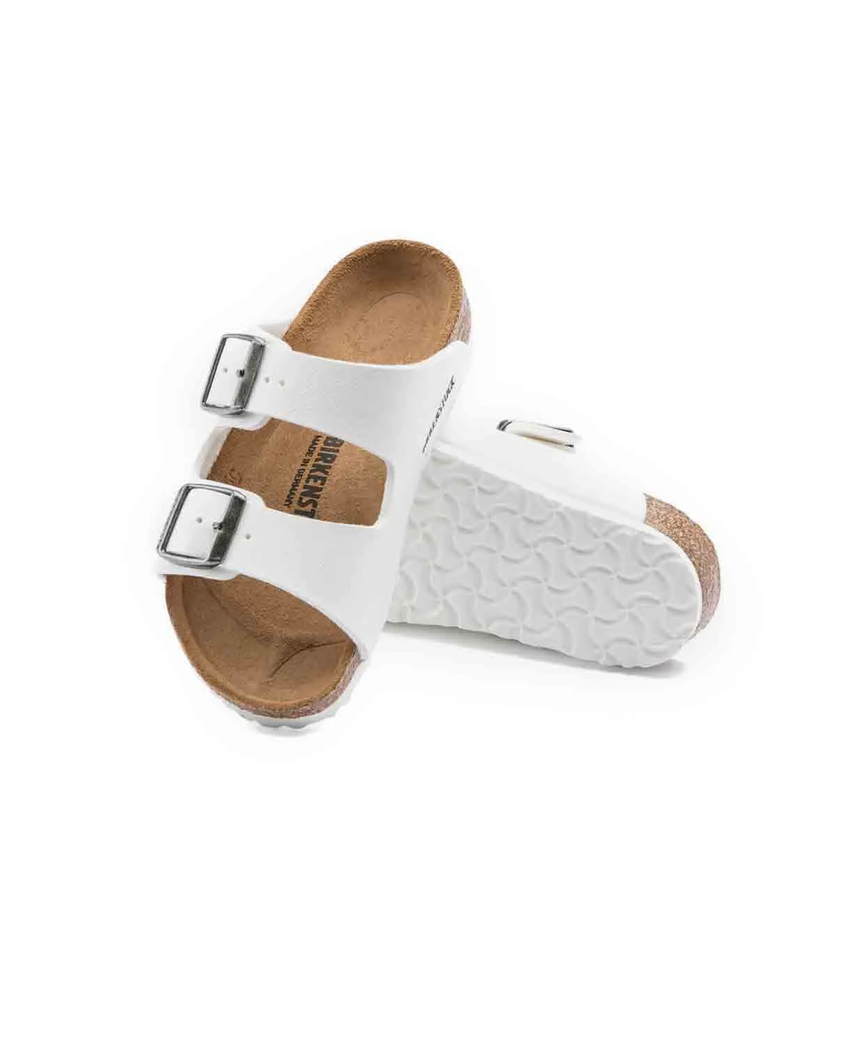 Birkenstock Kids Arizona Birko-Flor White Sandals