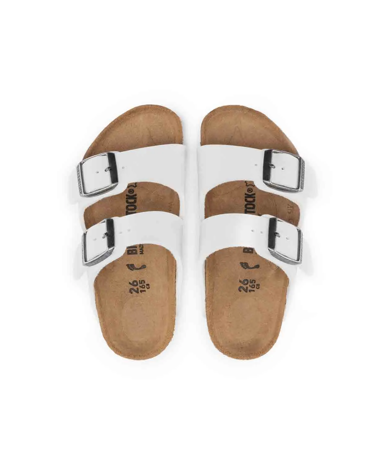 Birkenstock Kids Arizona Birko-Flor White Sandals