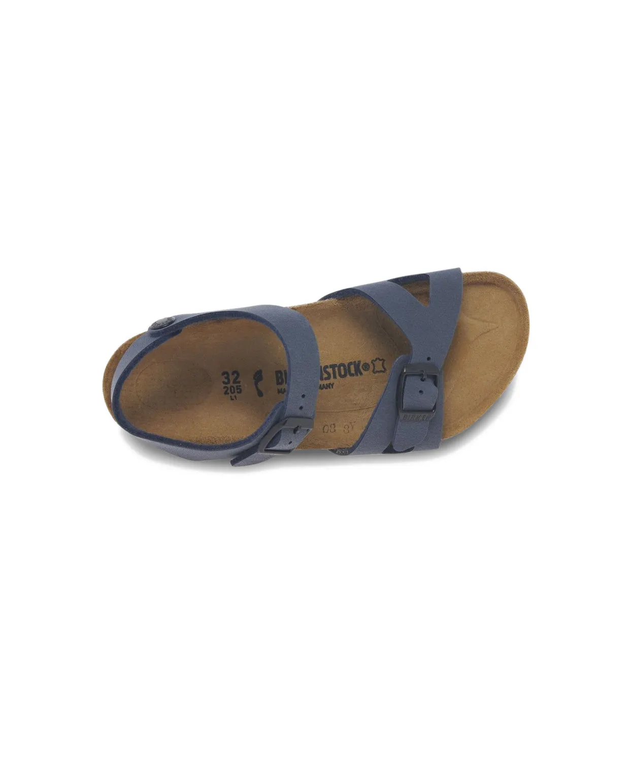 Birkenstock Kids Rio BirkiBuc Navy Sandals