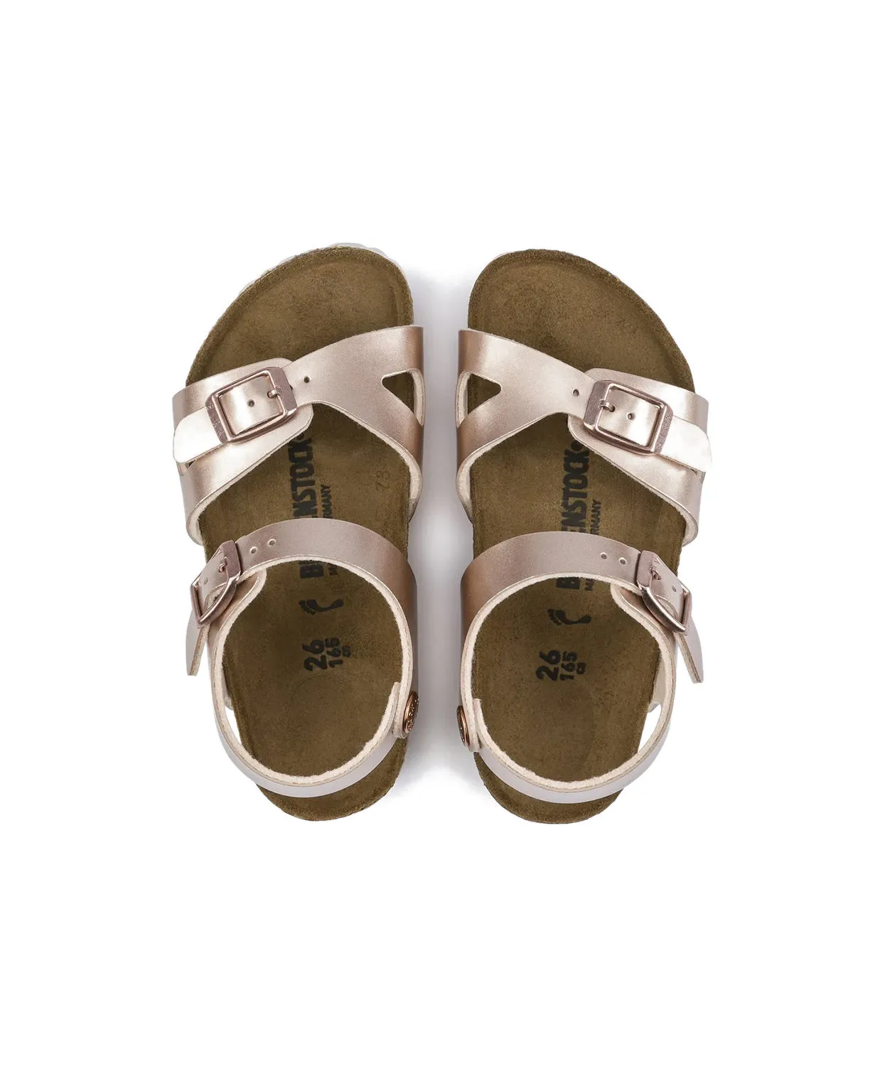 Birkenstock Kids Rio Birko-Flor Electric Metallic Copper Sandals