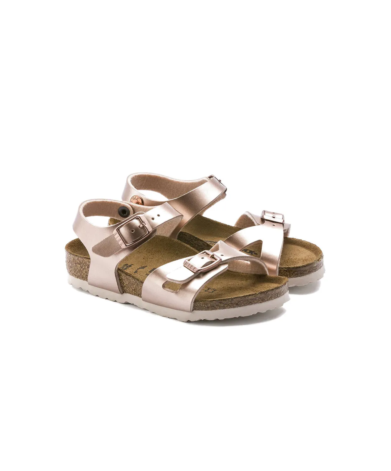 Birkenstock Kids Rio Birko-Flor Electric Metallic Copper Sandals