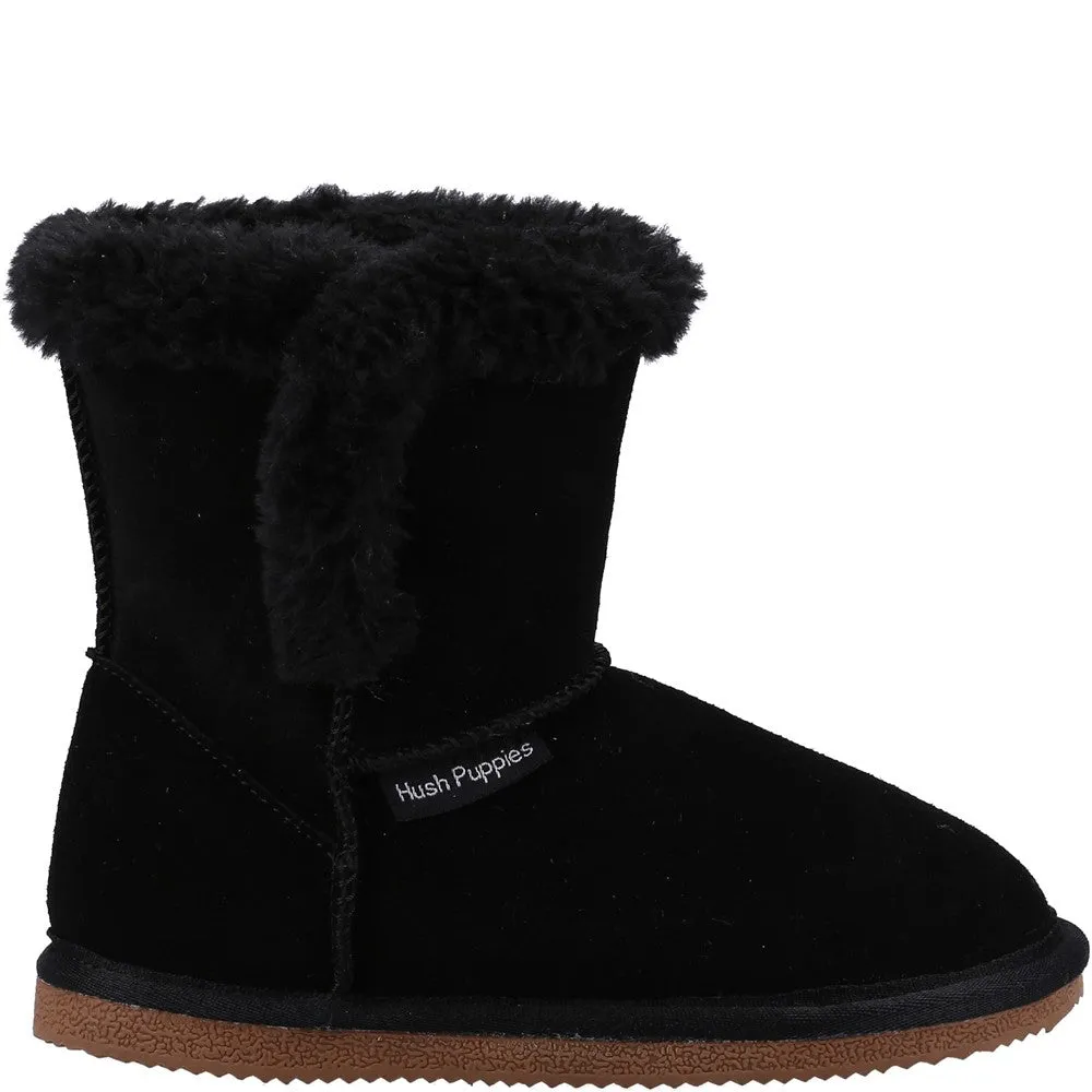 Black Ashlynn Bootie Slipper