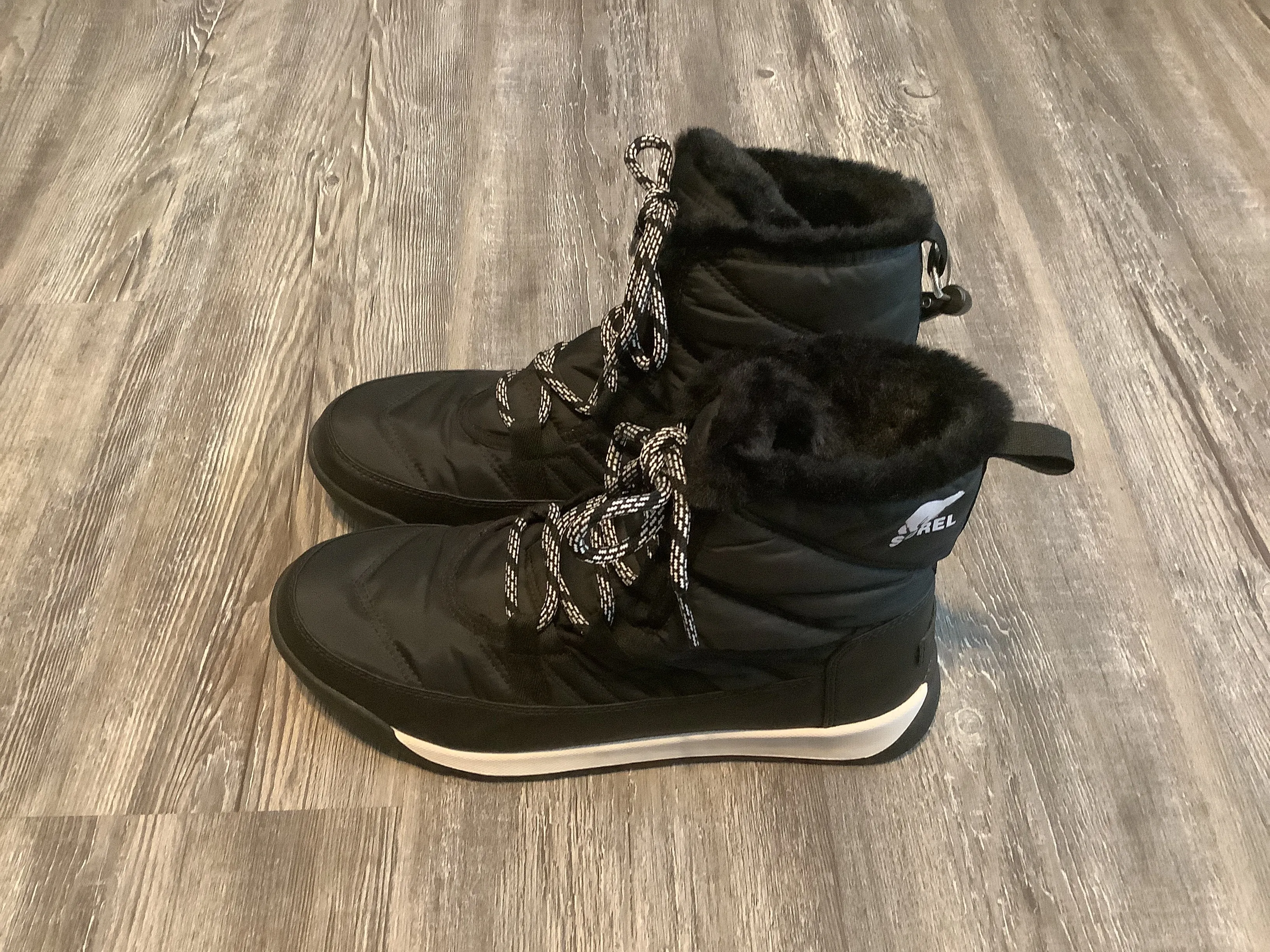 Black Boots Rain Sorel, Size 9