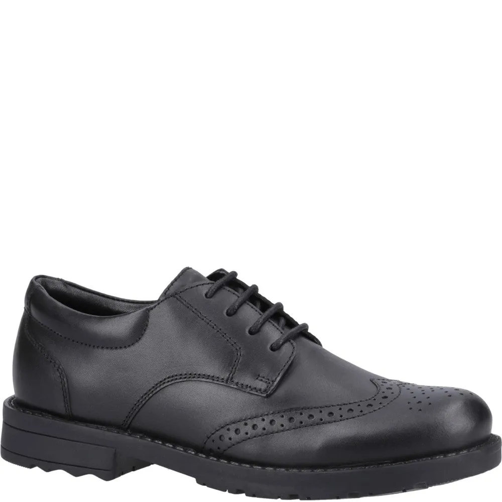 Black Brian Junior School Shoes