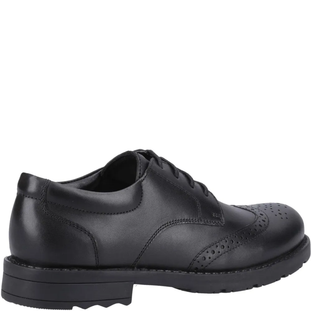 Black Brian Junior School Shoes