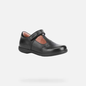 Black velcro t-strap shoe JNaimara