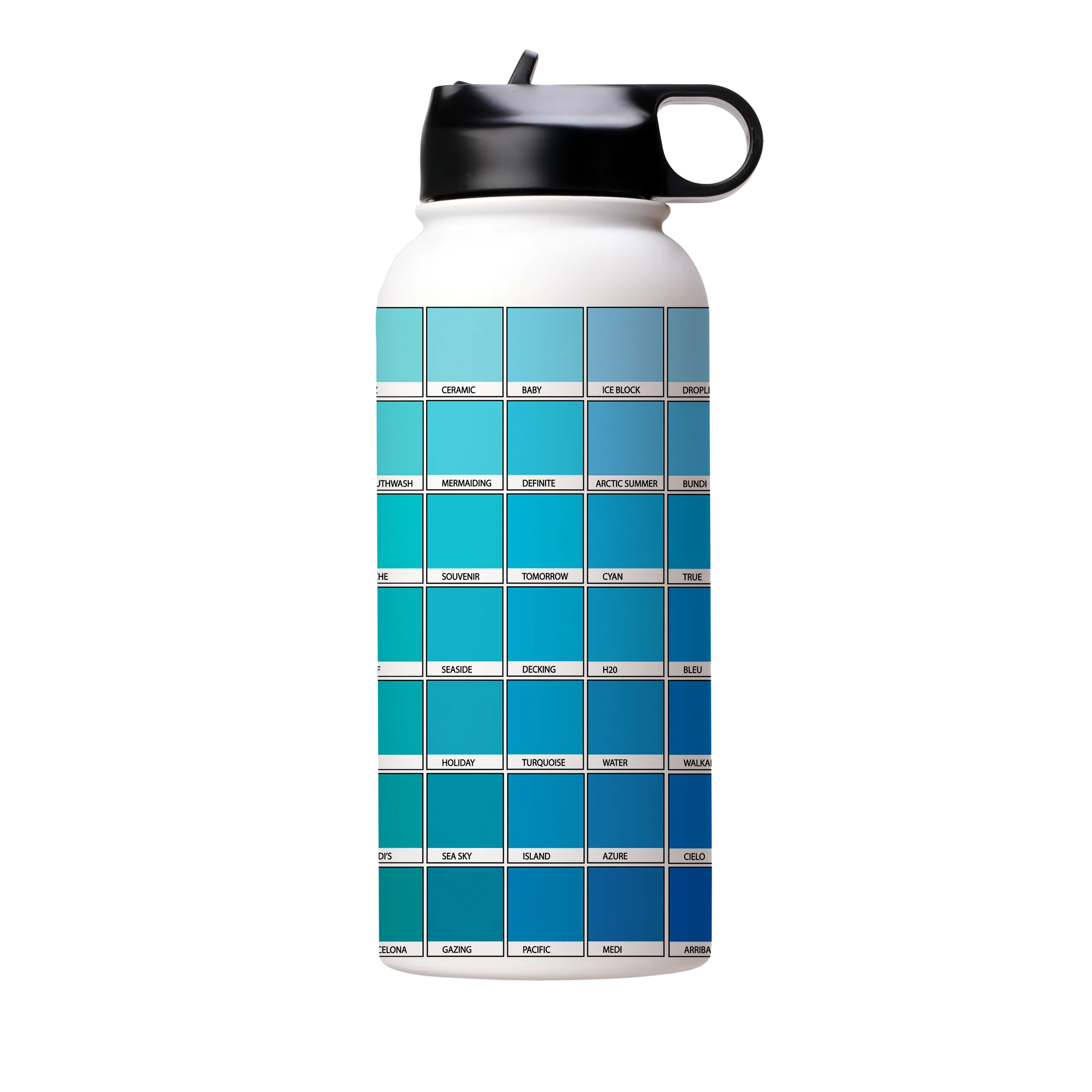 Blue Chromology By Kitty Joseph Insulated Stainless Steel Water Bottle