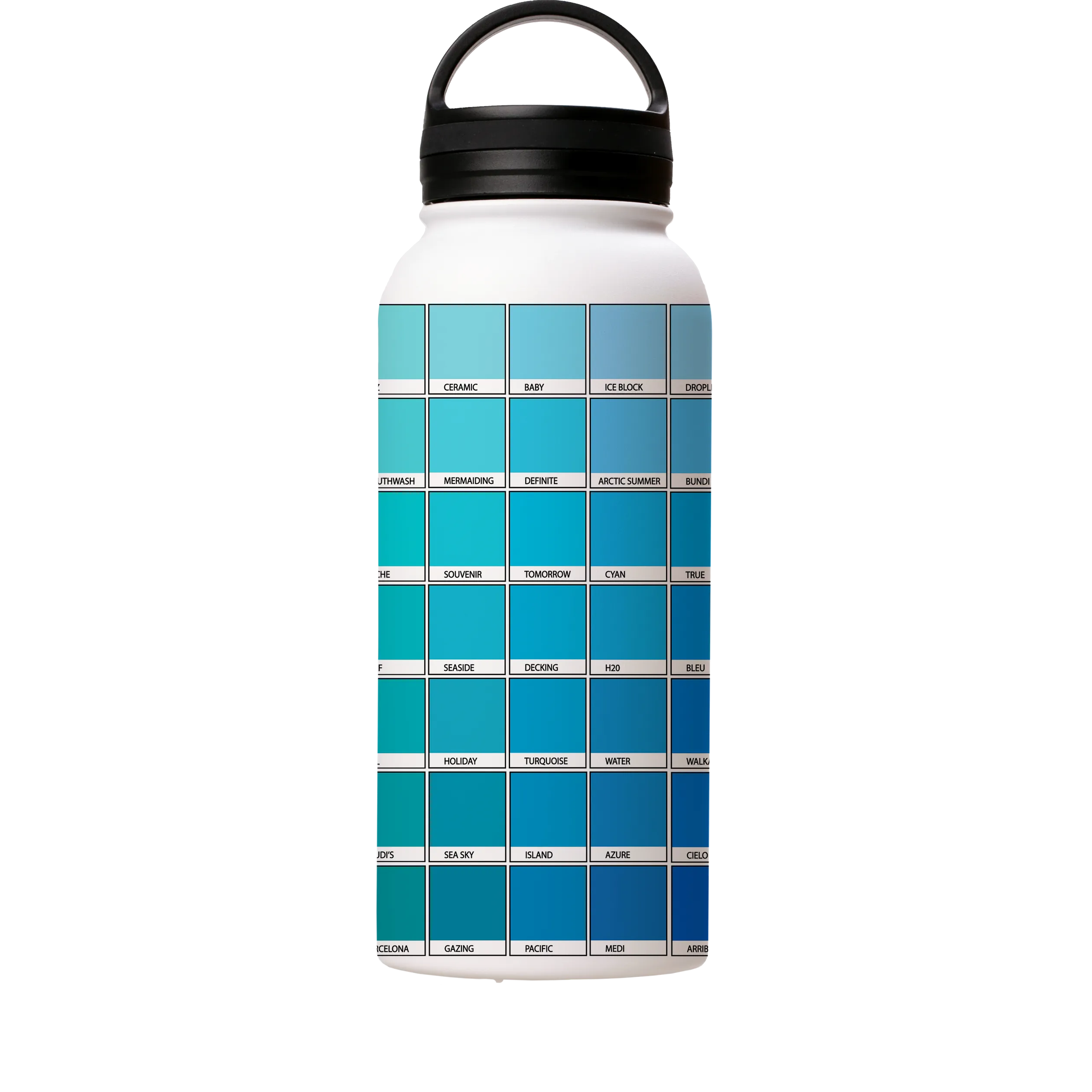 Blue Chromology By Kitty Joseph Insulated Stainless Steel Water Bottle