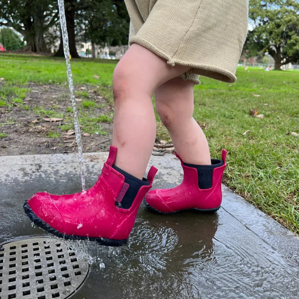 Bobbi Kids Wellington Boot // Magenta & Navy