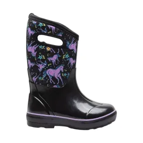 Bogs Kids' Classic II Unicorn Rain Boots - Black Multi