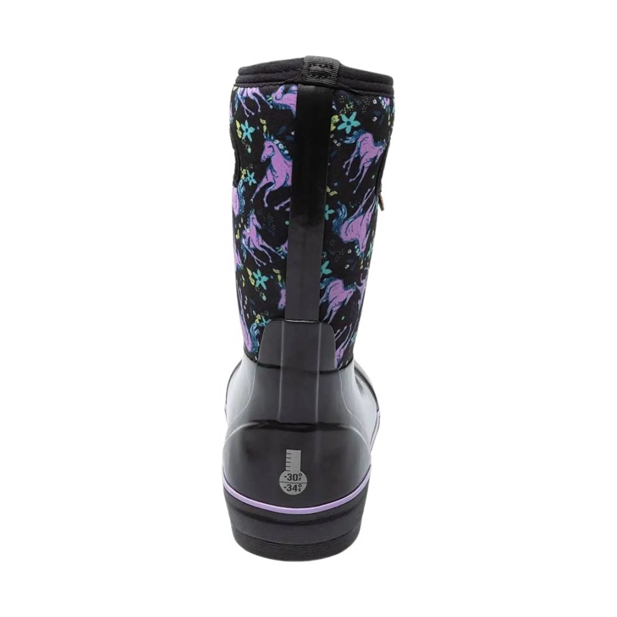 Bogs Kids' Classic II Unicorn Rain Boots - Black Multi