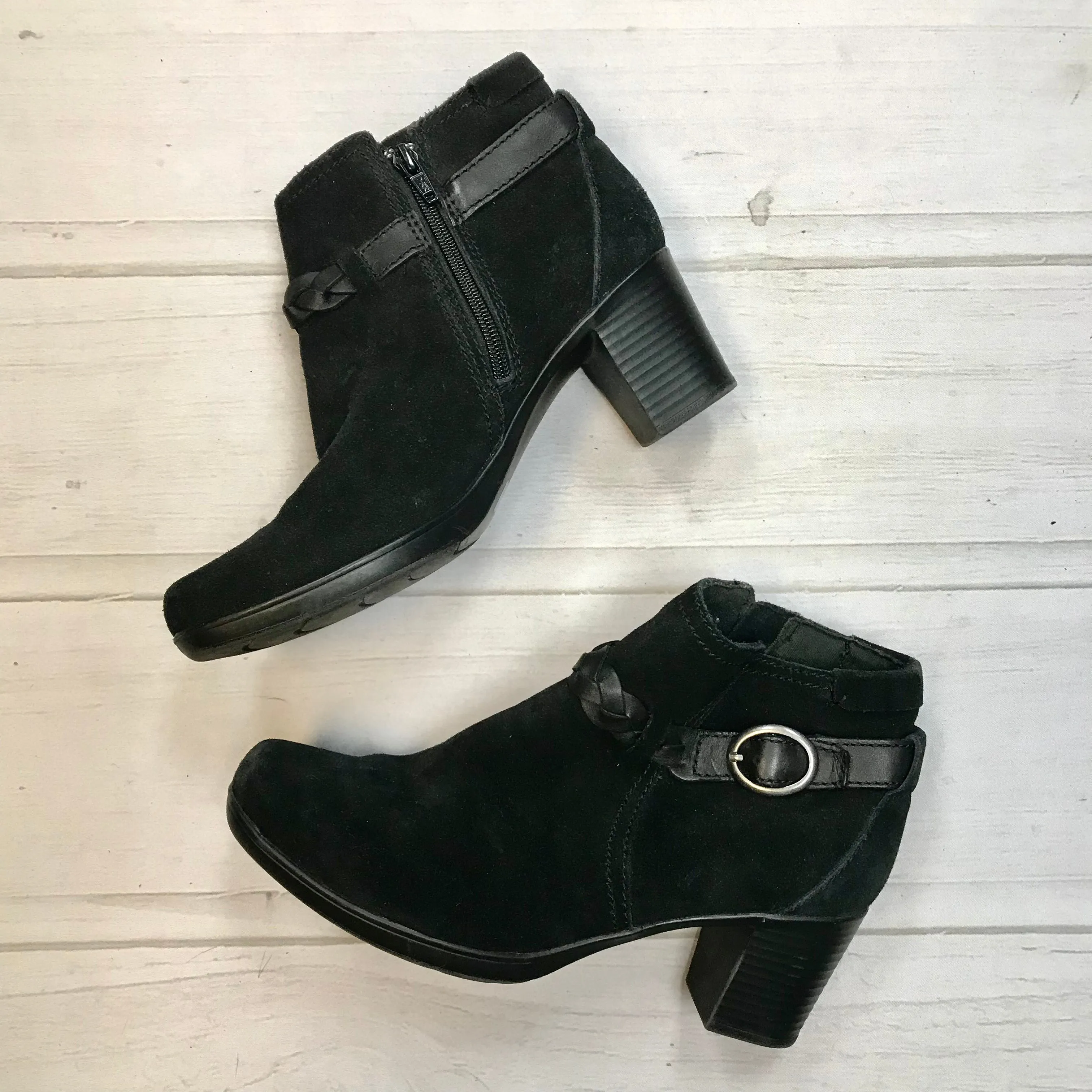 Boots Ankle Heels By Clarks  Size: 7.5