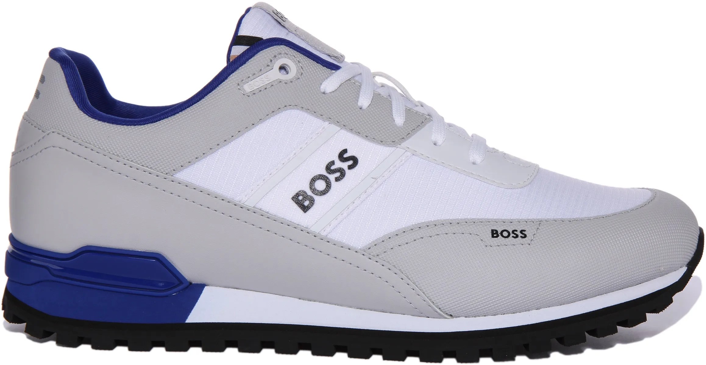 Boss Parkhour L Runner In White Grey For Men