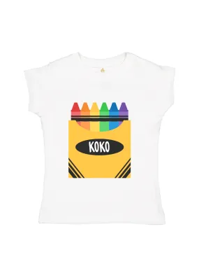 Box of Crayons Personalized Kids Shirt