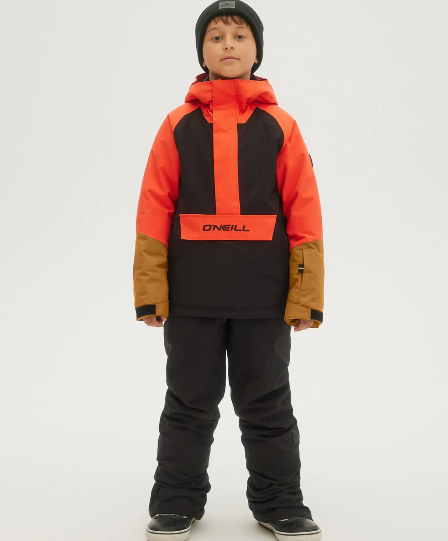 Boy's Anorak Snow Jacket - Cherry Tomato