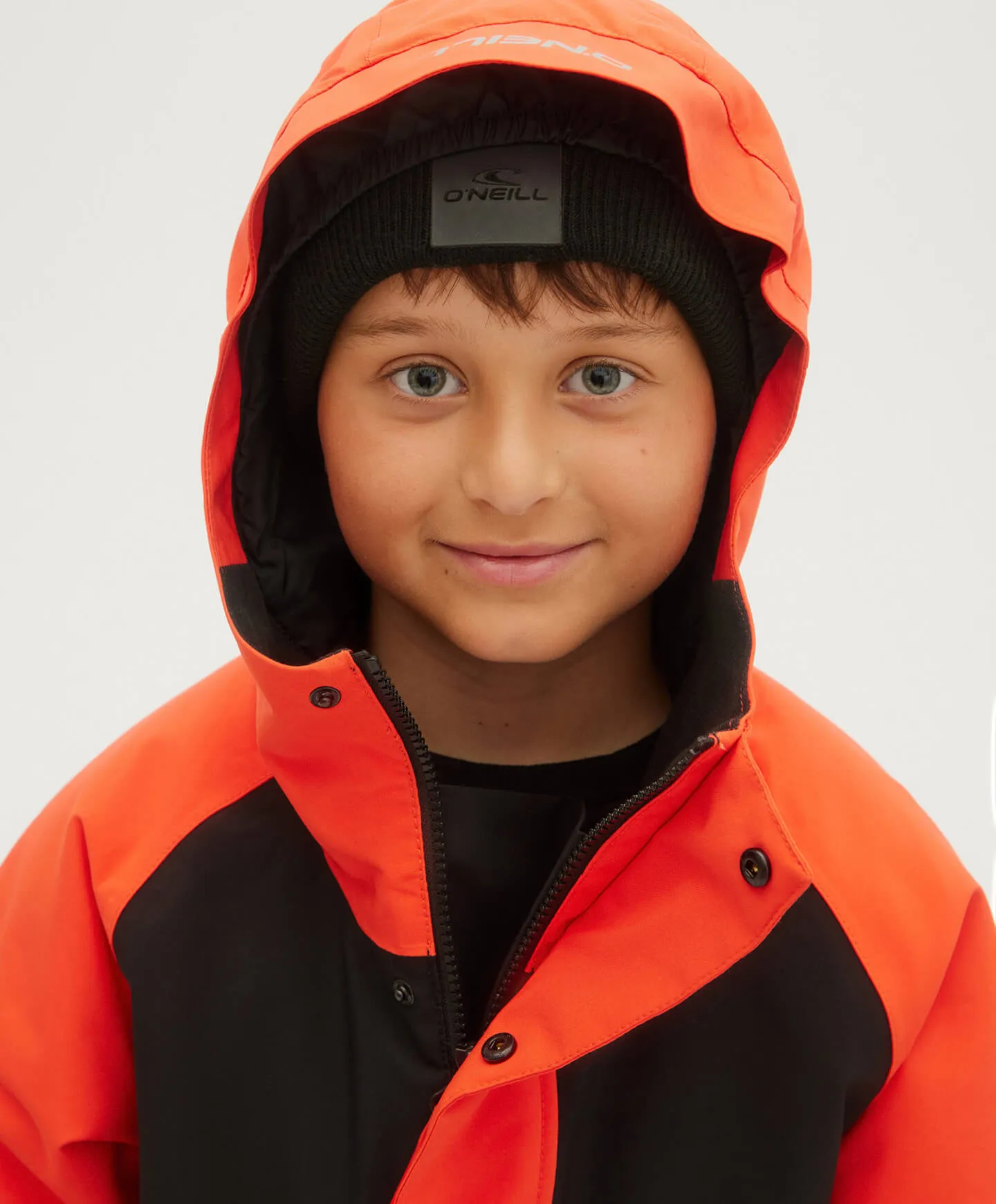 Boy's Anorak Snow Jacket - Cherry Tomato