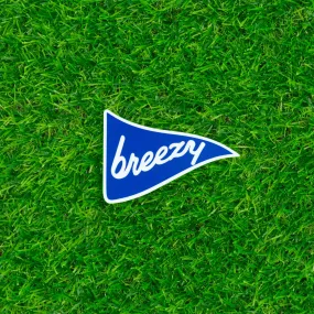 Breezy Flag Sticker (Blue)