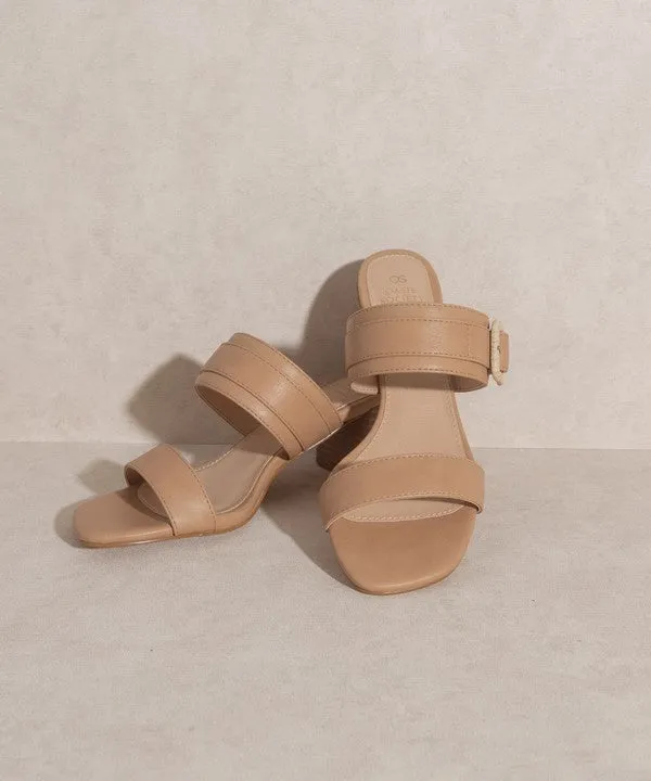 Buckle Block Heel