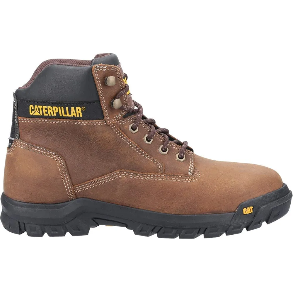 Caterpillar CAT Median S3 Lace Up Leather Safety Boot Water Resistant