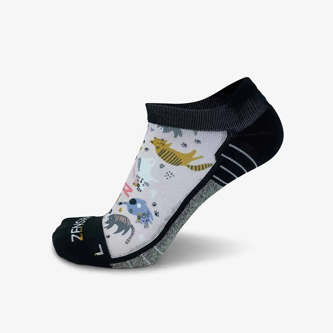 Cats Running Socks (No Show)