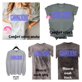 Cavaliers Checkered Tee | Choose your style | School Spirit