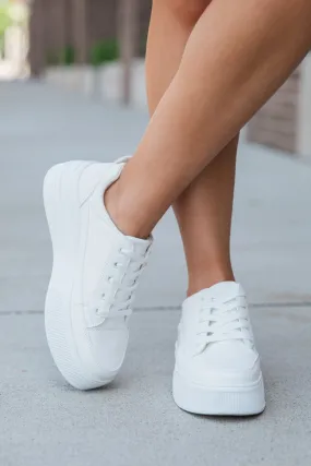 Cecilia Platform White Sneaker