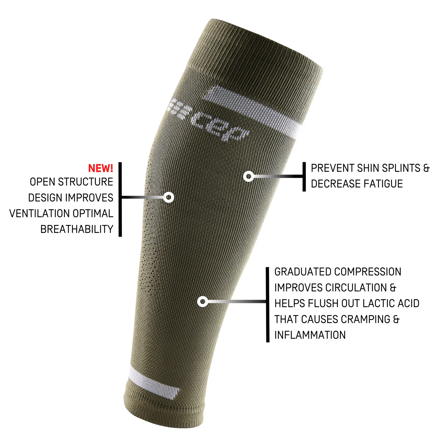 CEP Men's The Run Compression Calf Sleeves 4.0