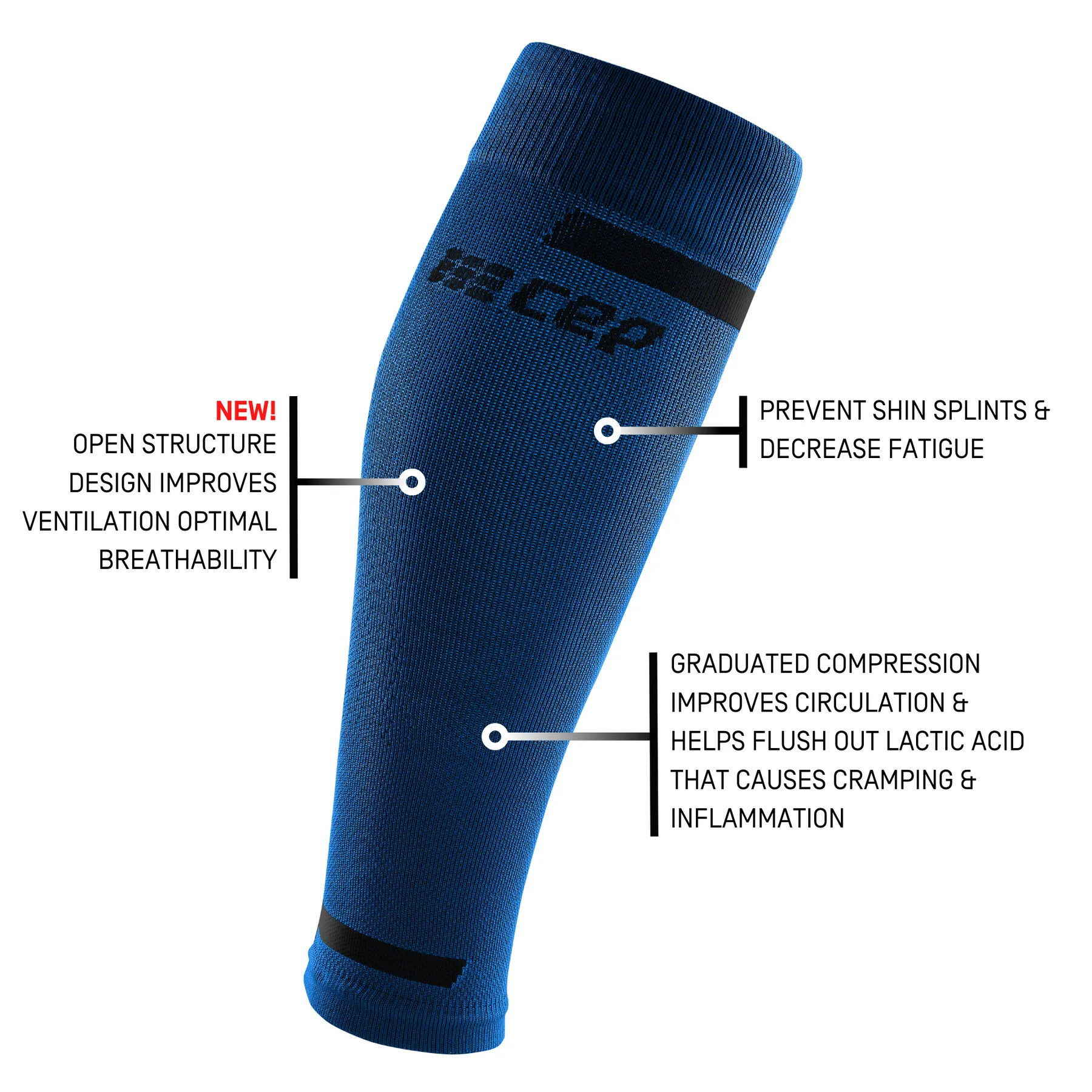 CEP Men's The Run Compression Calf Sleeves 4.0