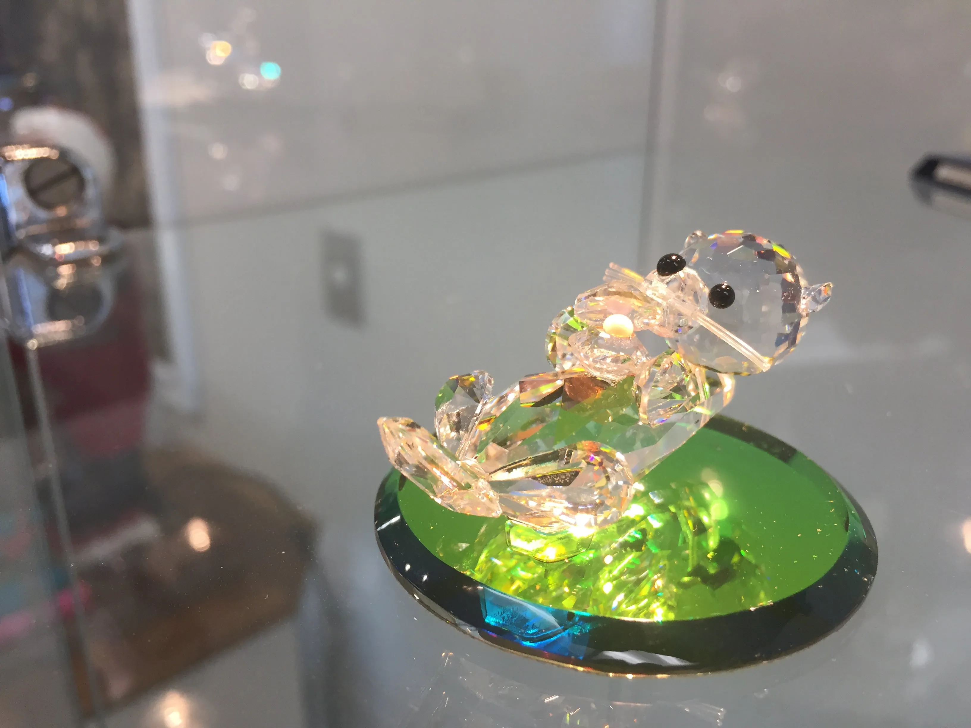 Chillin Otter Crystal Figurine