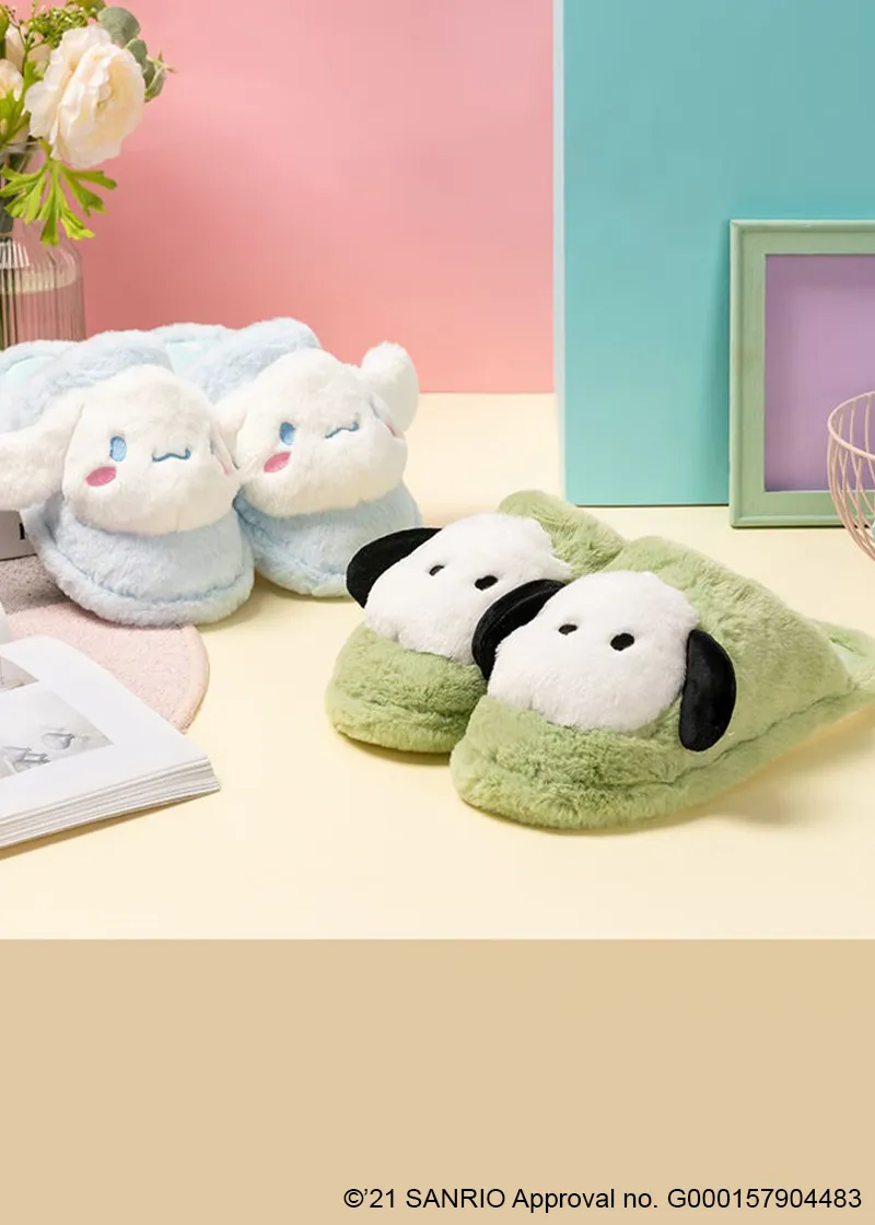 Cinnamoroll fluffy house slippers - MINISO x SANRIO