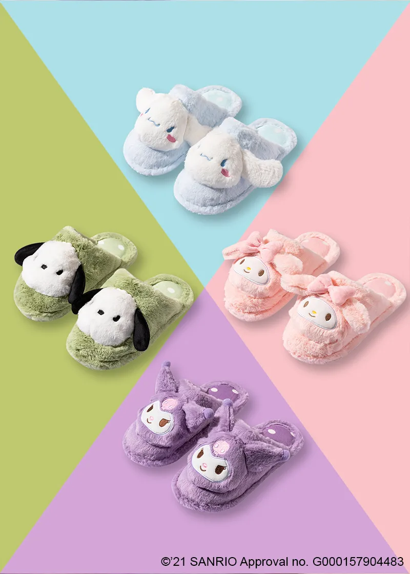 Cinnamoroll fluffy house slippers - MINISO x SANRIO