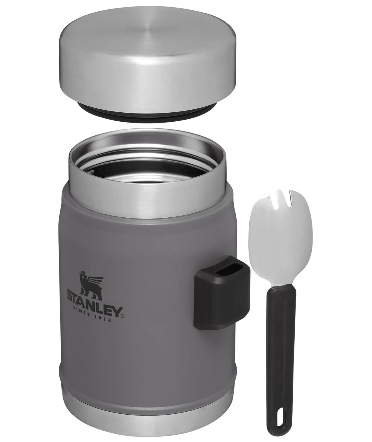 Classic Legendary Food Jar   Spork | 14 Oz - Charcoal