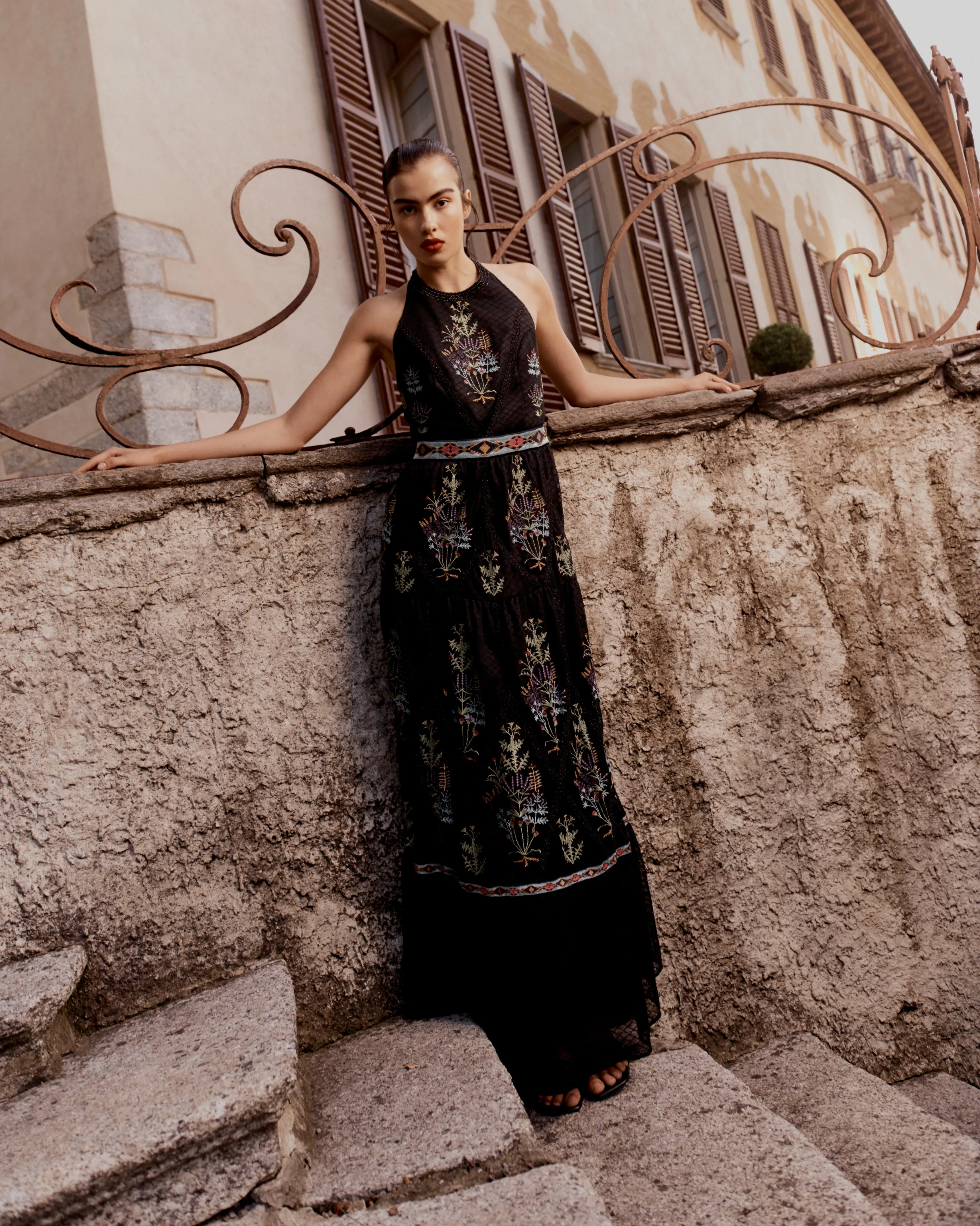 Clelia Dress with Agra Embroidery